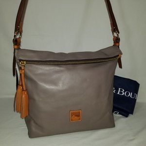 Dooney & Bourke DIXON Taupe Leather Crossbody NWT